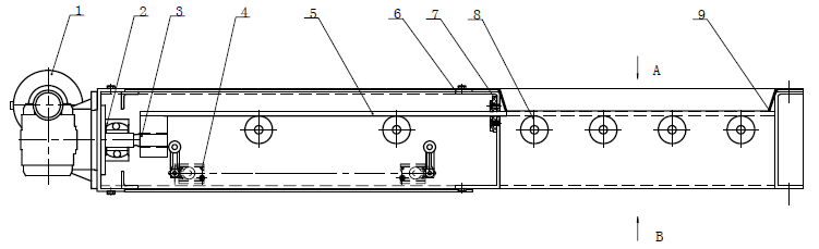 TZMD電動閘門結構示意如圖 TZMD電動閘門結構示意如圖